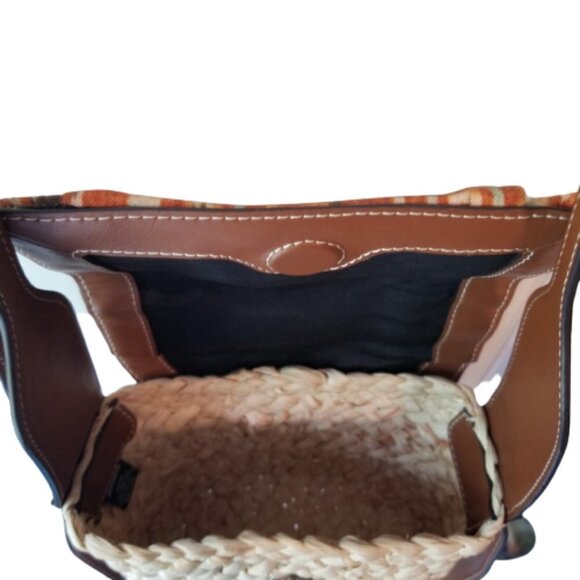 SAM EDELMAN STRAW New CROSSBODY Shoulder Bag Clutch Purse - Picture 12 of 13